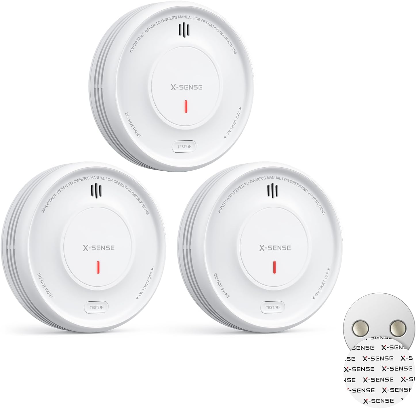 Thumbnail 3 de X-Sense XS0D-MR Smart Smoke Alarm (with magnetic mount) for home, wireless interlinked, 1-pack