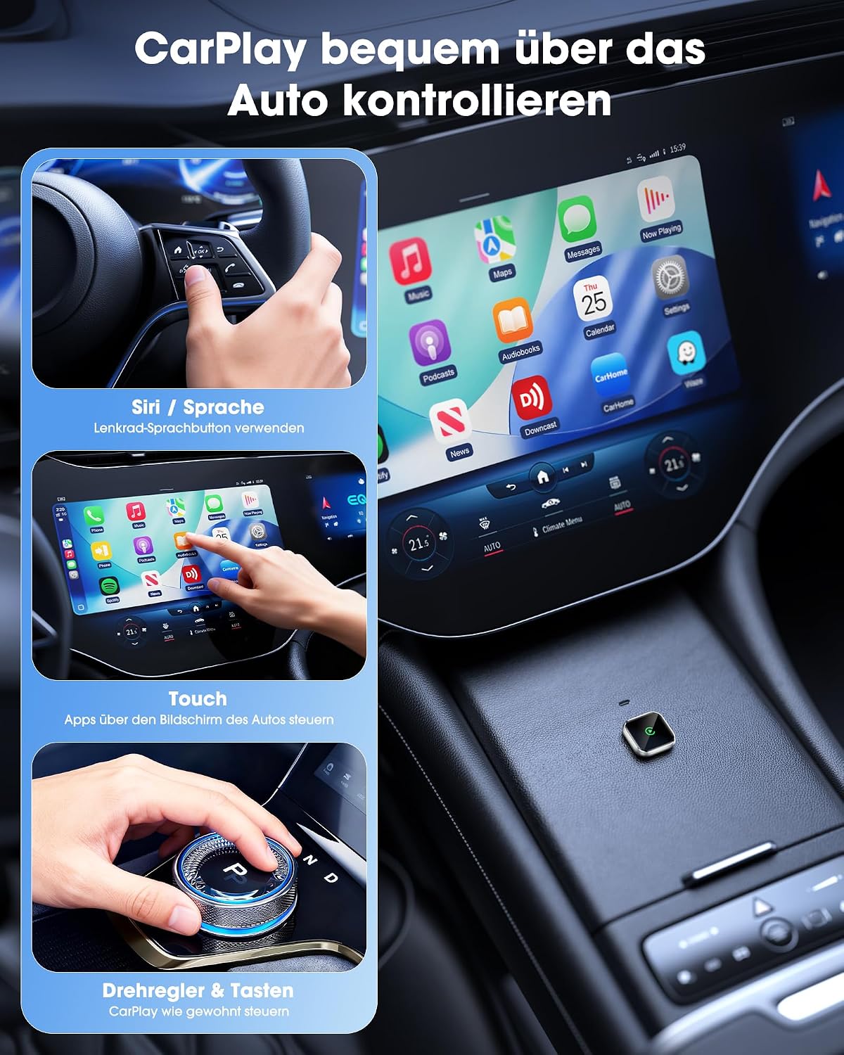 Thumbnail 4 de QINOJA Wireless CarPlay Adapter 5GHz