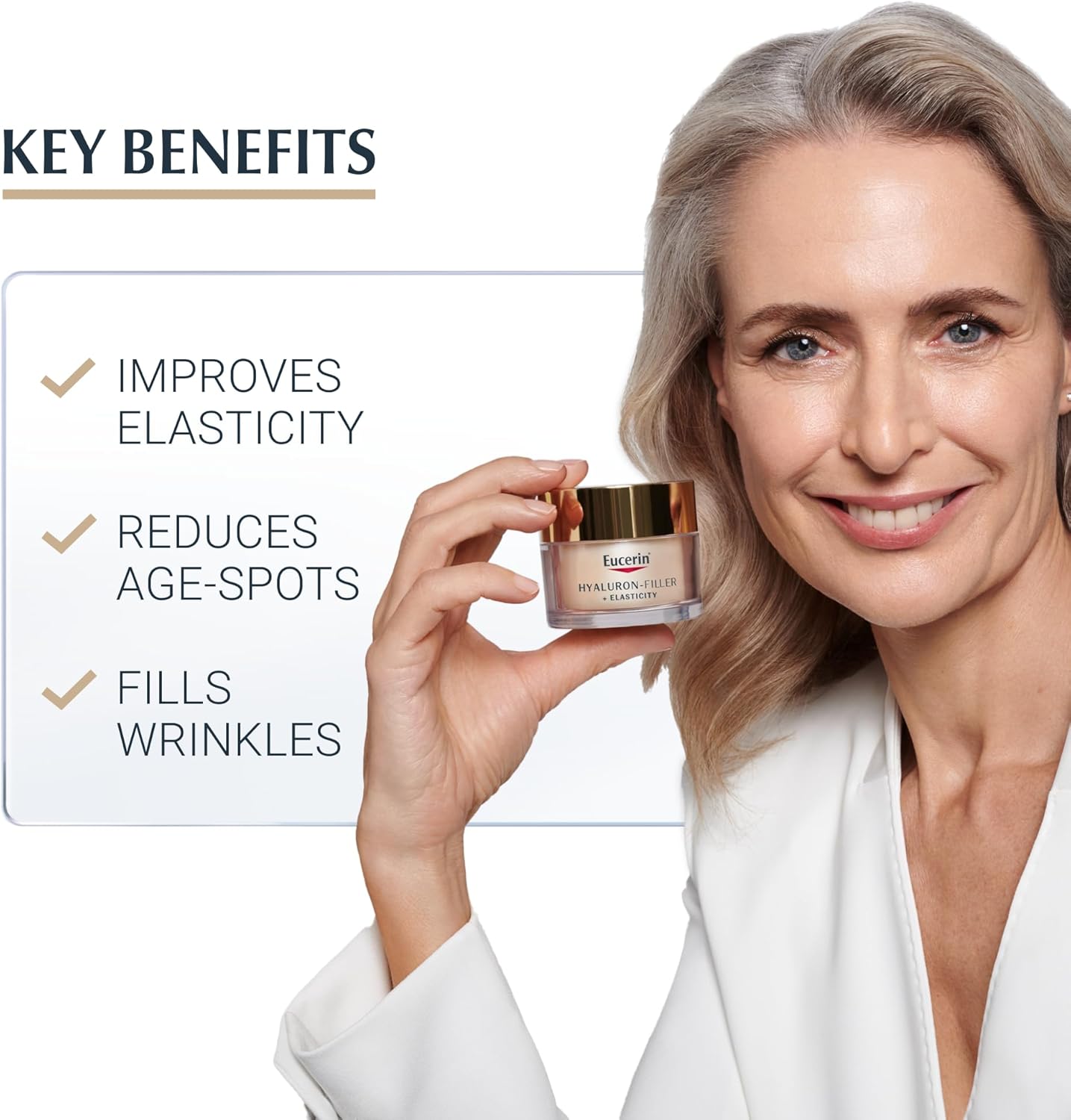 Thumbnail 1 de Eucerin Hyaluron Filler + Elasticity Day Cream SPF 15 (50ml)