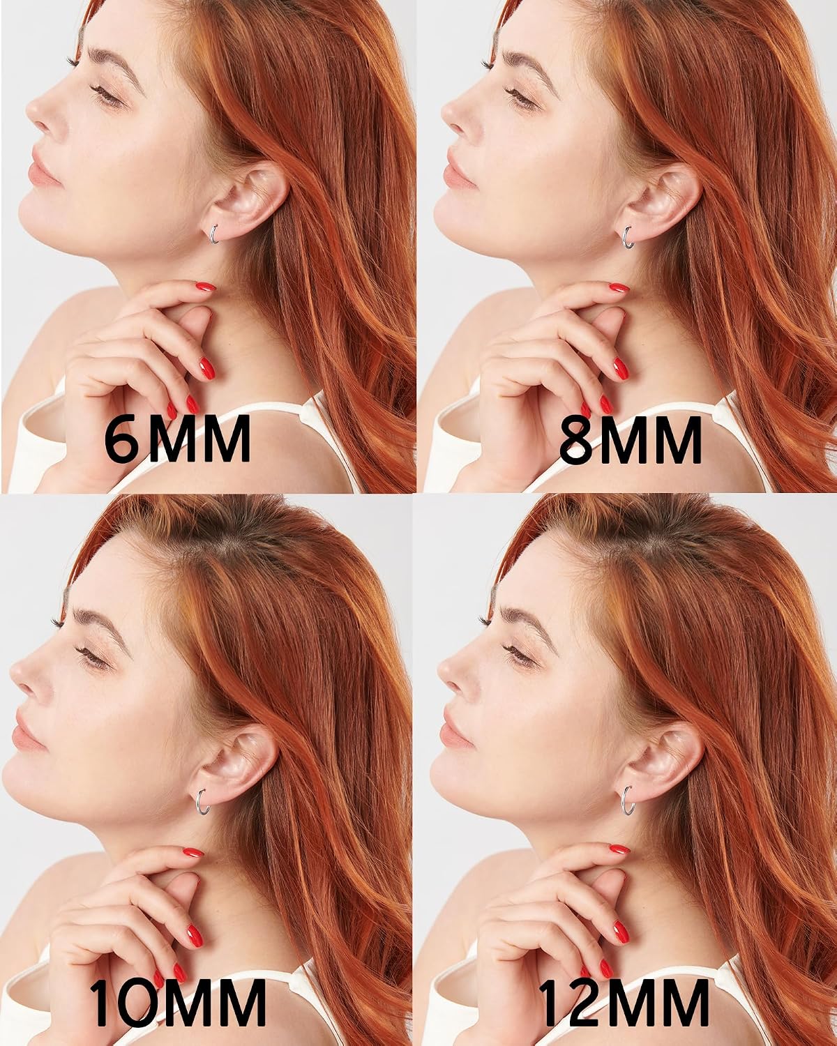 Detalle 2 de 316L Stainless Steel Huggie Hoop Earrings