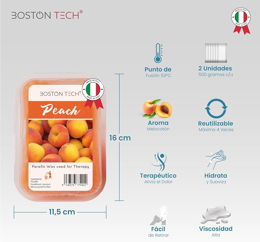 Thumbnail 1 de Boston Tech Parafina MELOCOTÓN 1.000 g