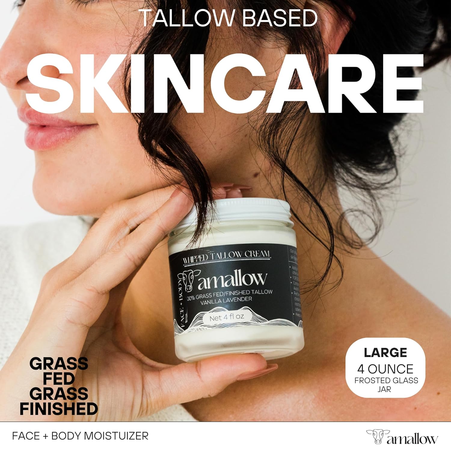 Thumbnail 1 de Amallow Whipped Beef Tallow Moisturizer 4 fl oz