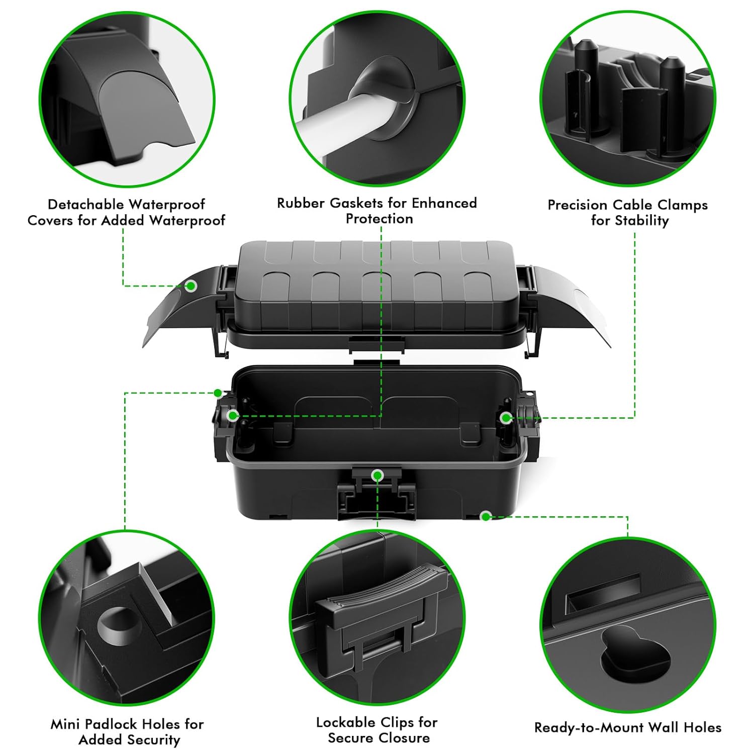 Thumbnail 4 de Restmo 2-Piece outdoor waterproof electrical box set