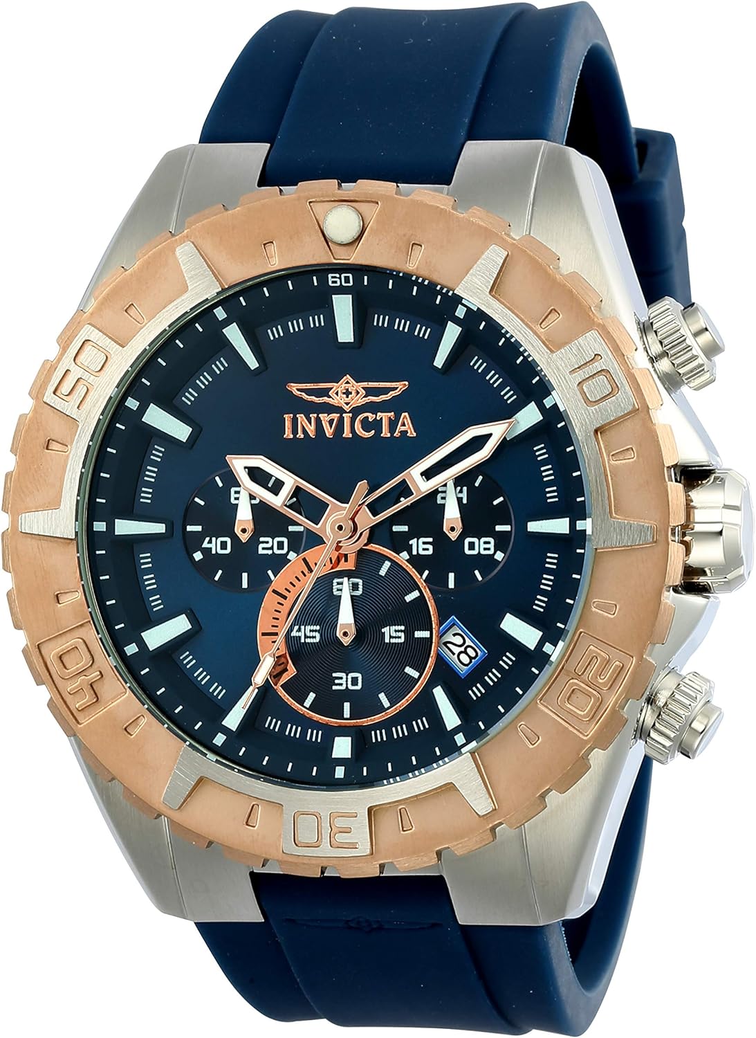 Thumbnail 6 de Invicta Aviator Homme 49 mm - Montre quartz en acier inoxydable, cadran bleu