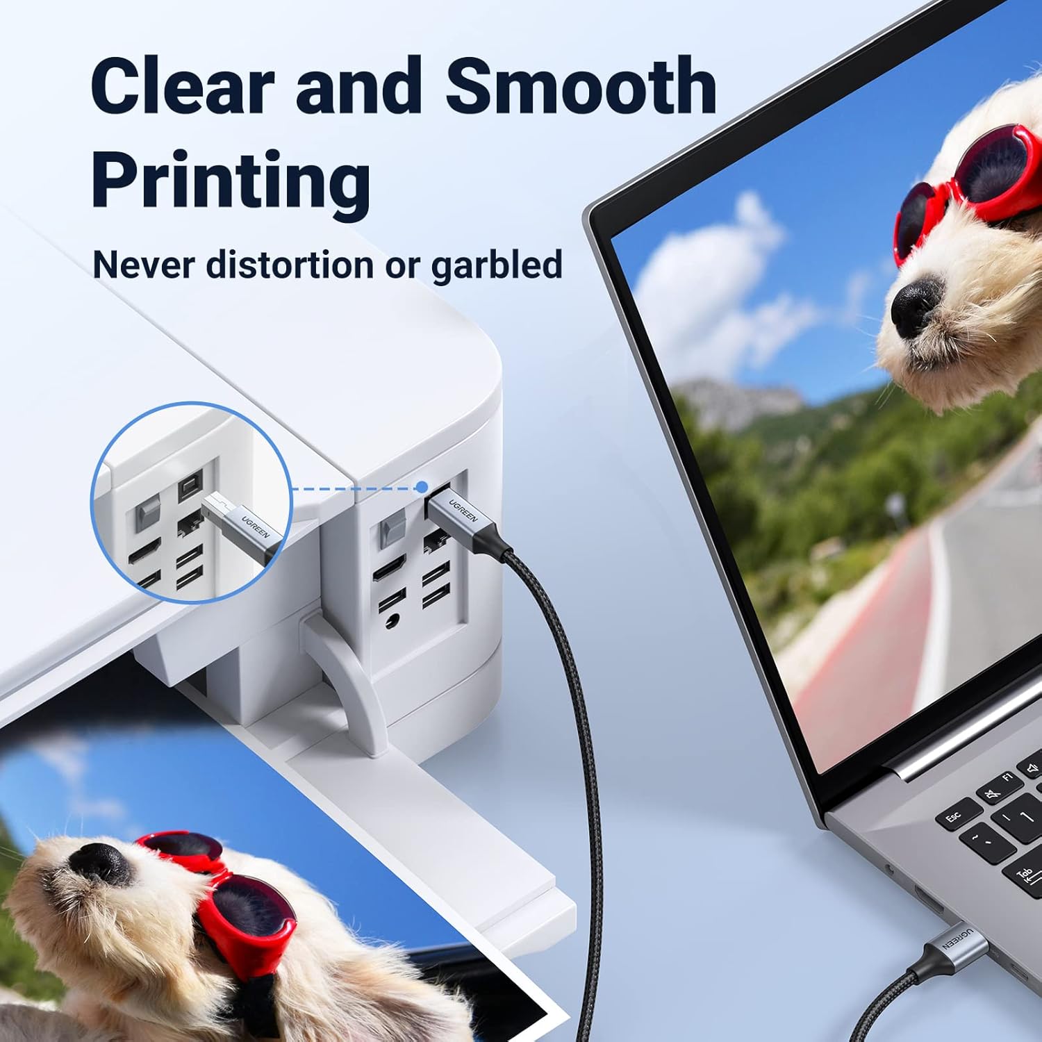 Thumbnail 4 de UGREEN USB A to B printer cable 5M