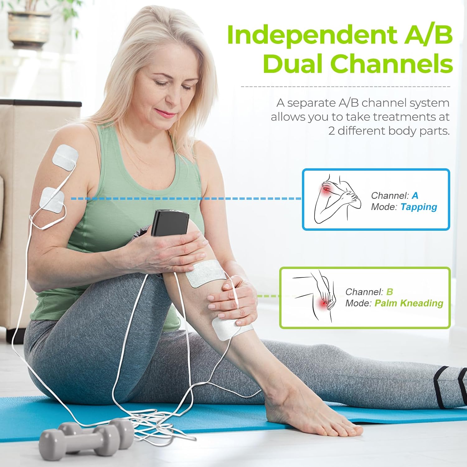 Detalle de AUVON TENS Unit with 20 Modes