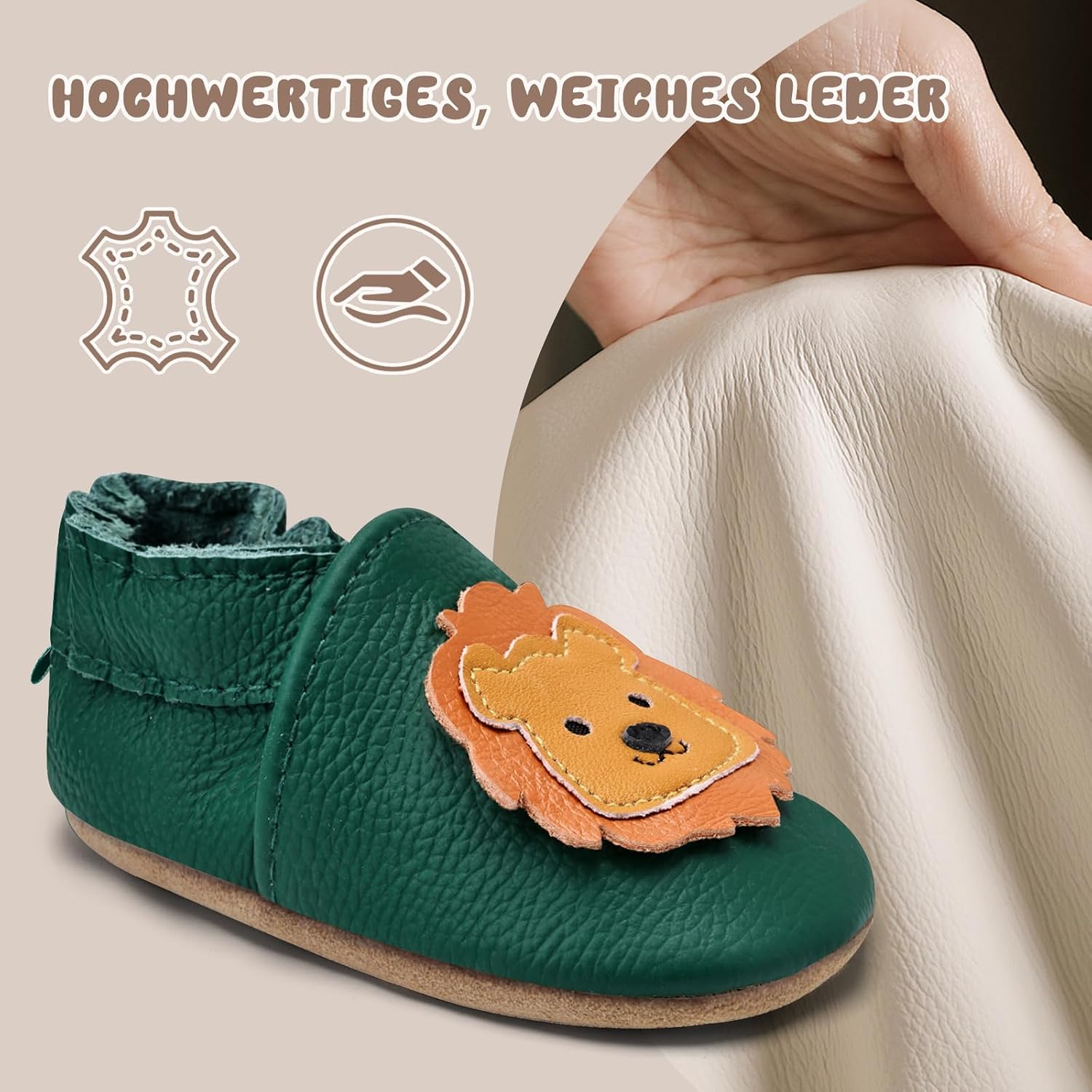 Thumbnail 2 de IceUnicorn Krabbelschuhe Baby Lauflernschuhe