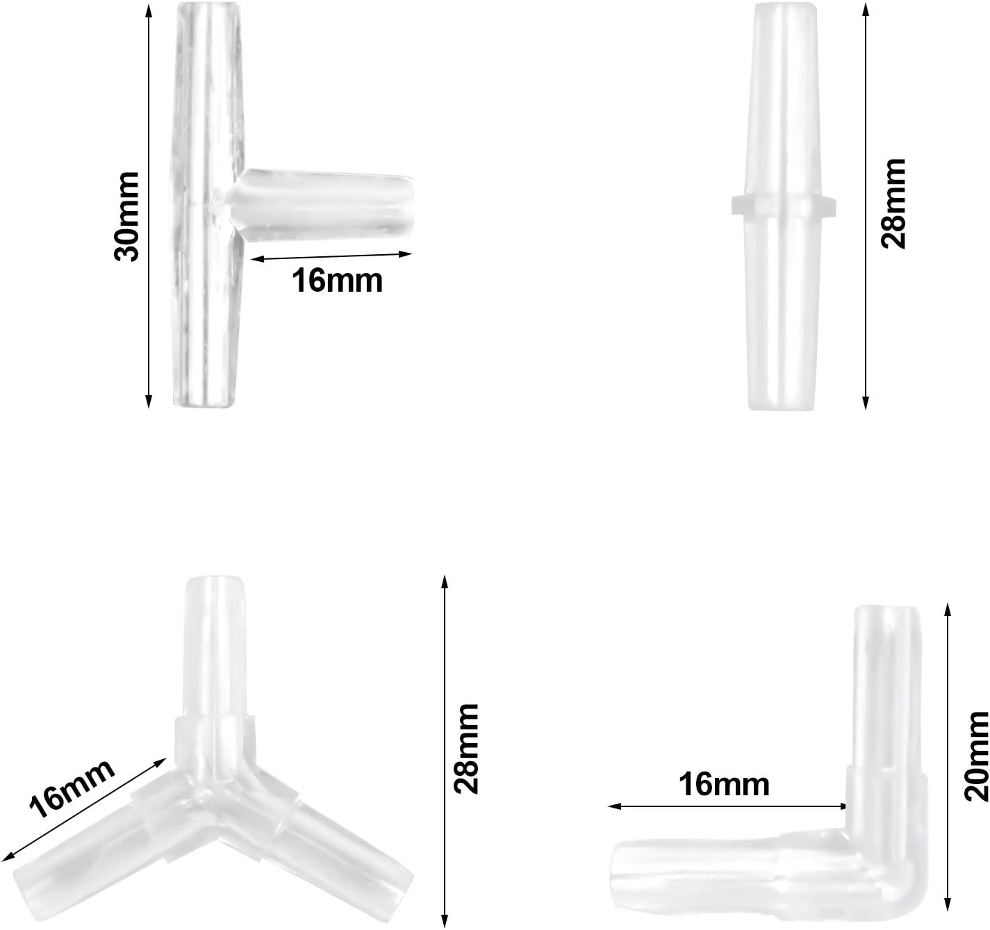 Thumbnail 1 de Skyzone Aquarium Airline Connectors and Tube Hose kit with 40 connectors and 5M air line tube