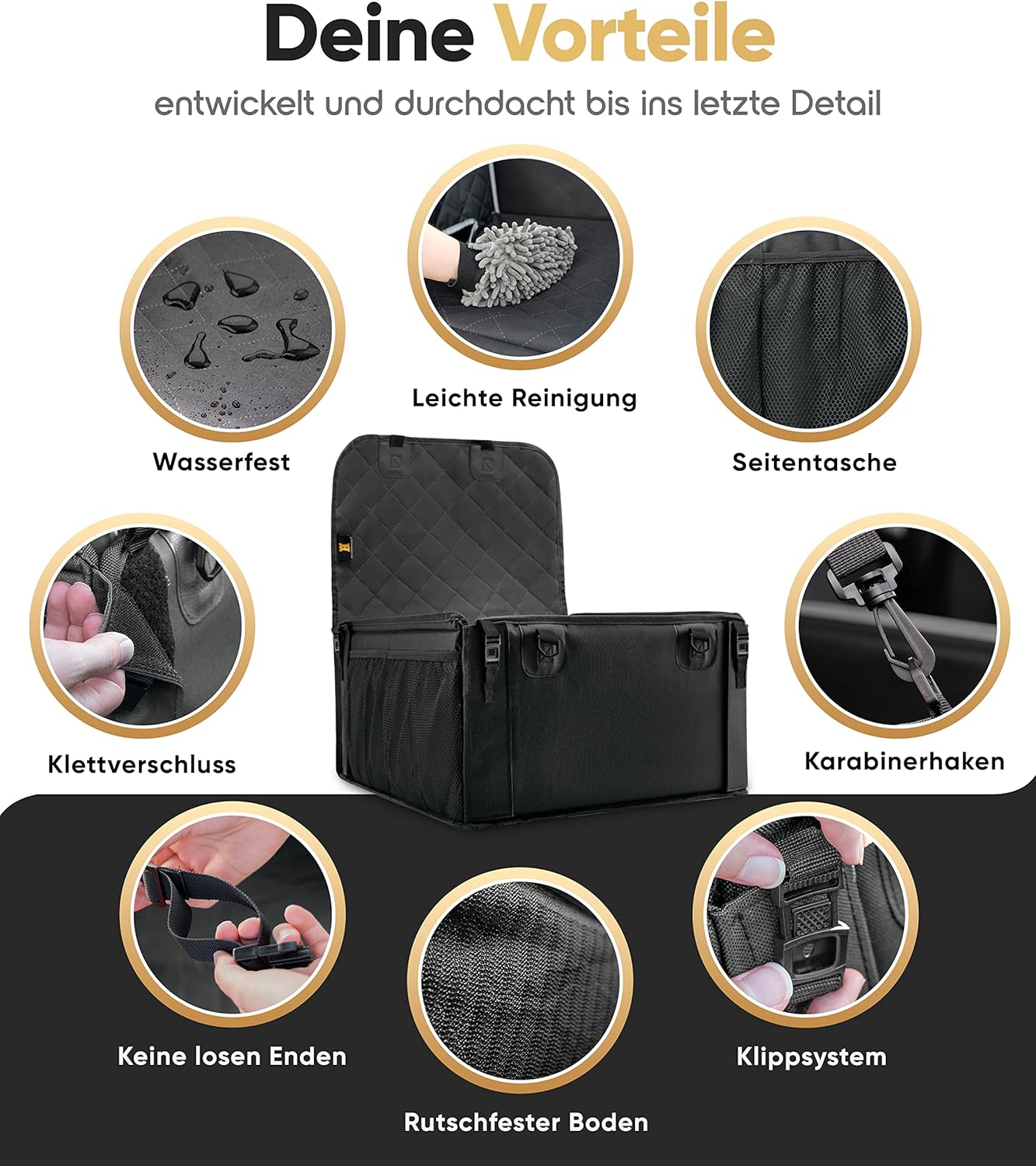 Detalle 2 de HELDENWERK Hundeautositz Standardgröße