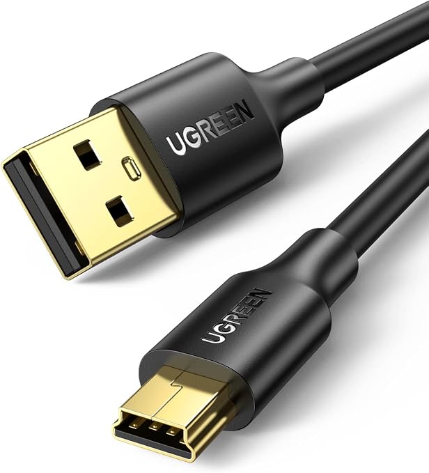 Detalle de UGREEN Cable Mini USB 2.0 Tipo A a B 🌀 2M Alta Velocidad