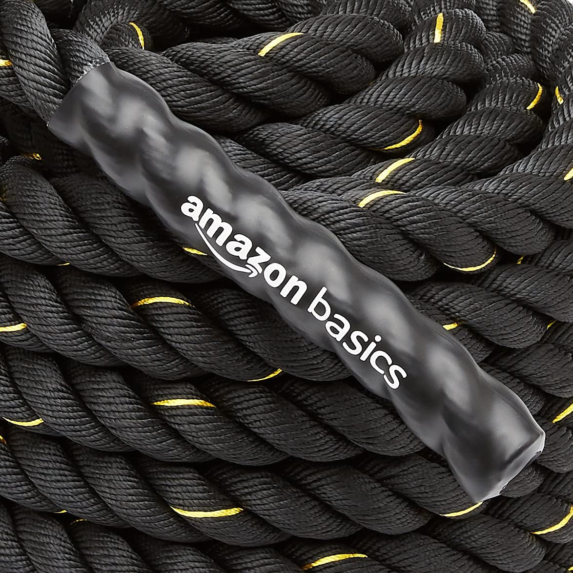 Detalle de Amazon Basics Corde ondulatoire lourde pour musculation: fiche d’achat