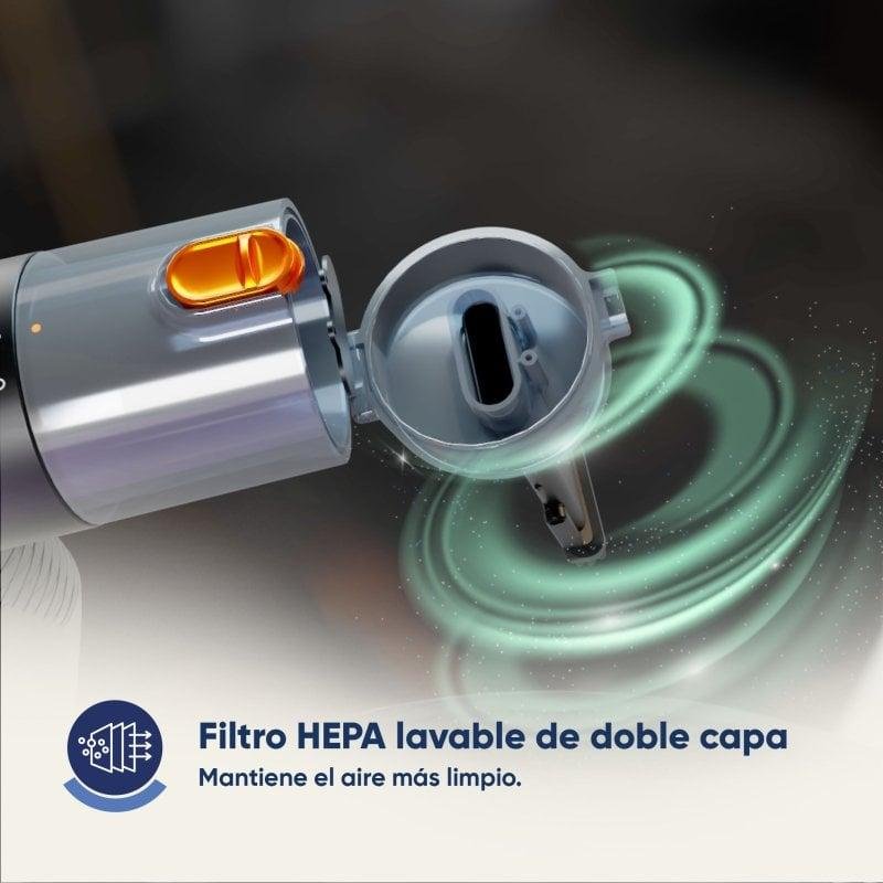 Detalle de Origial CycloneClean X-Hand: Aspiradora de mano sin cable 14800 Pa, 70 W