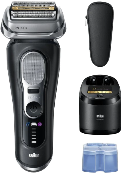 Detalle 2 de Braun Series 9 Pro+ 9660CC Schwarz Rasierer 🪒