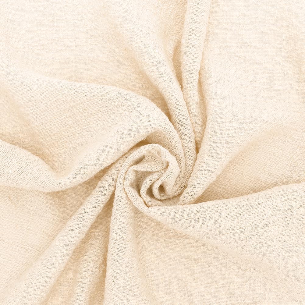 Detalle de Tutamaz tygservetter i bomull, 42 x 42 cm, beige, 12-pack med snöre