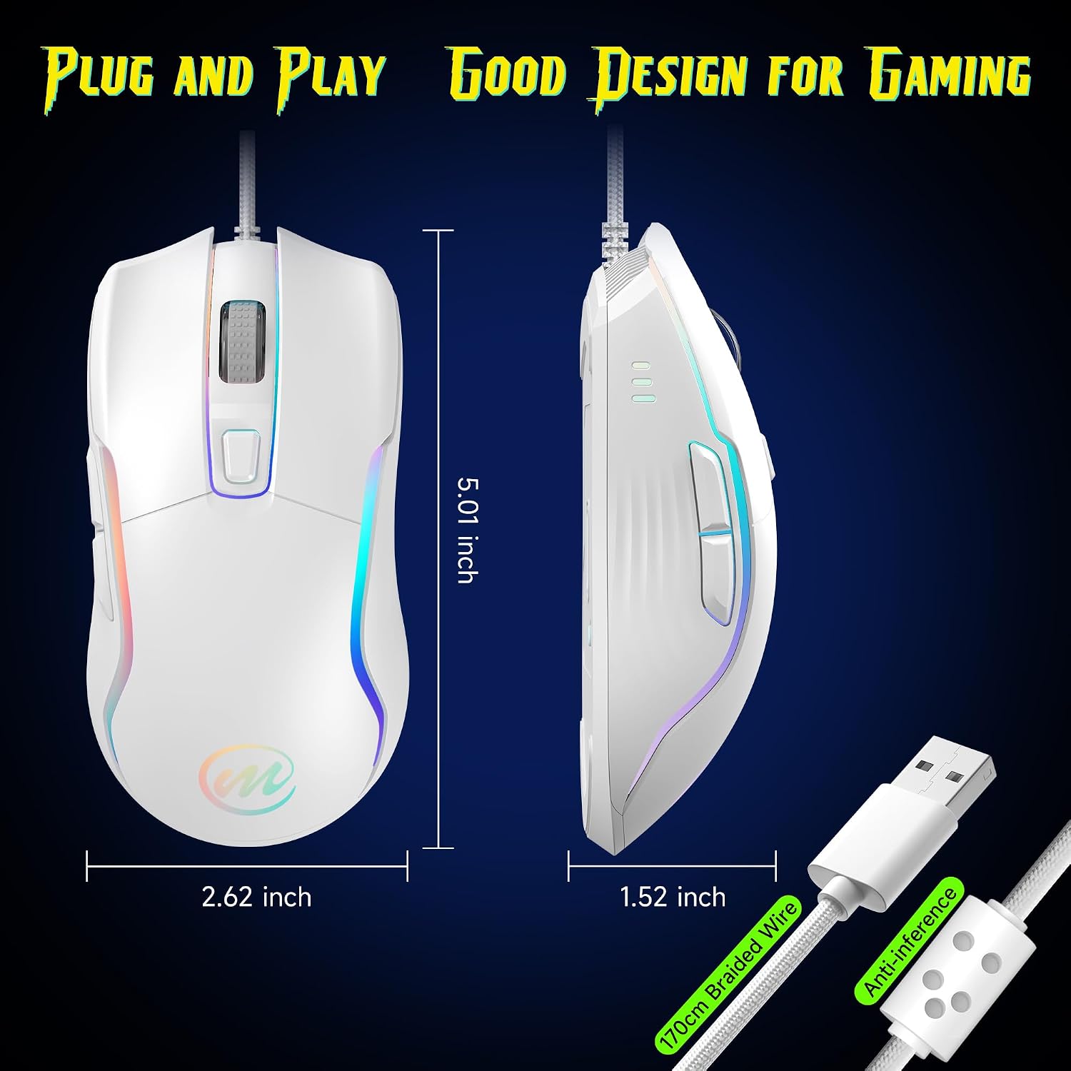 Thumbnail 6 de memzuoix Gaming Mouse 12,800 DPI