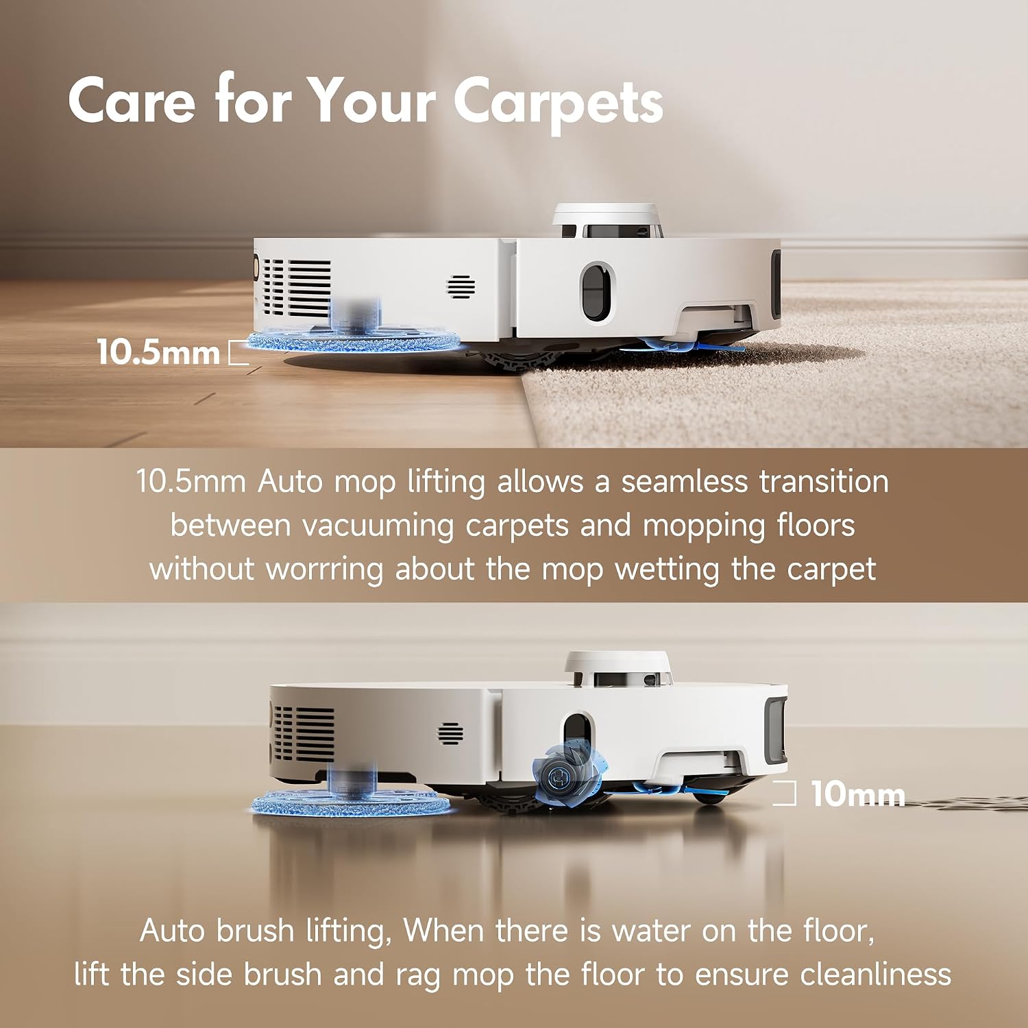 Detalle 1 de Mova P10 Pro Ultra robot vacuum 13,000Pa