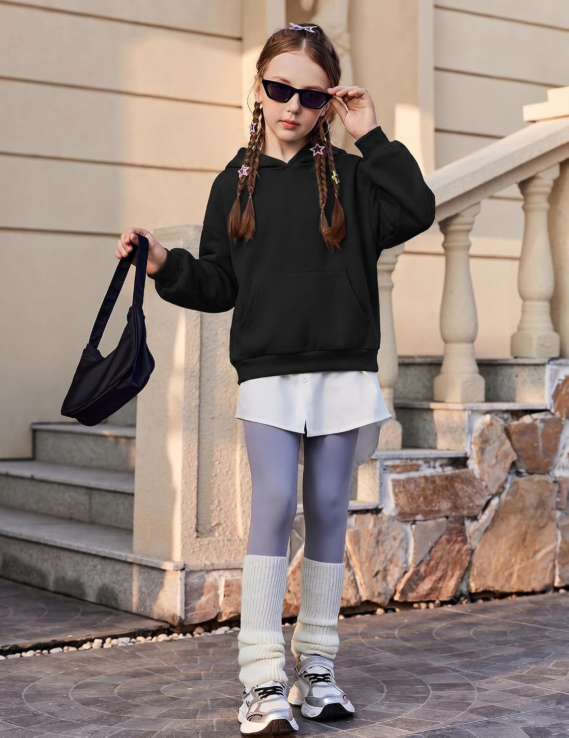 Thumbnail 5 de Arshinet Girls' Two-Piece Sweatshirt and Sweatpants Set