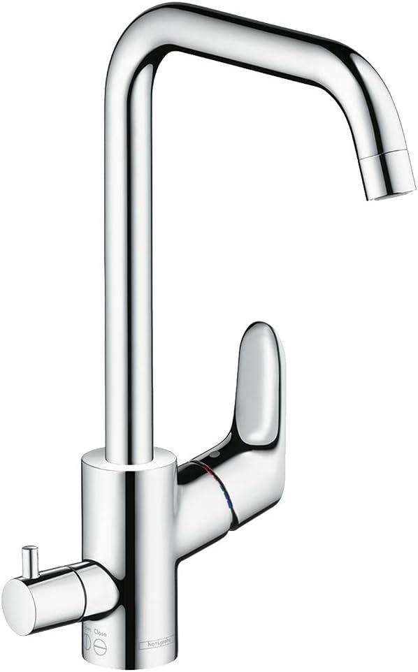 Thumbnail 3 de Hansgrohe Focus M41 Küchenarmatur mit Ausziehbrause – Edelstahl, 240 mm Auslaufhöhe, 2 Strahlarten