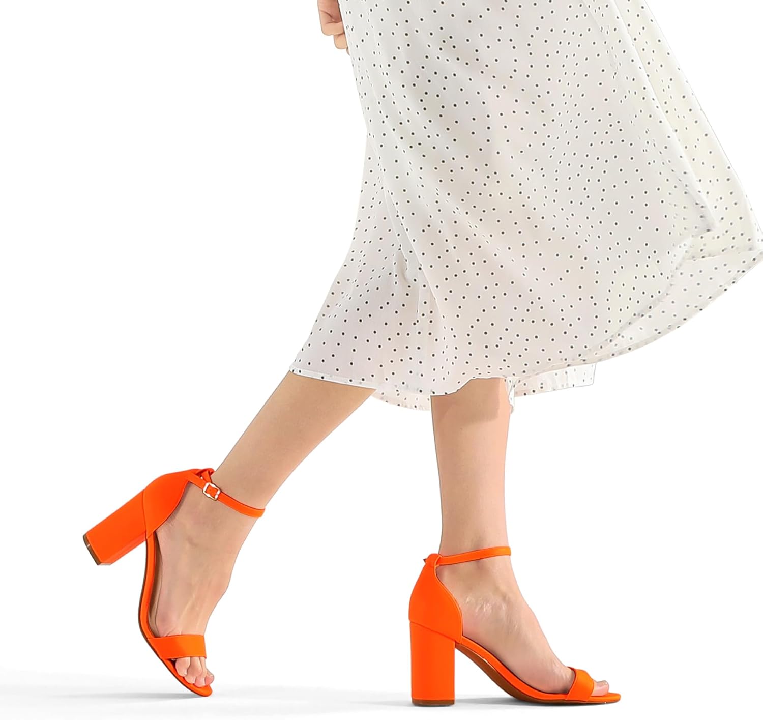 Thumbnail 4 de COASIS Women’s Chunky Block Heels Open Toe Ankle Strap 3.5-Inch Heeled Sandals