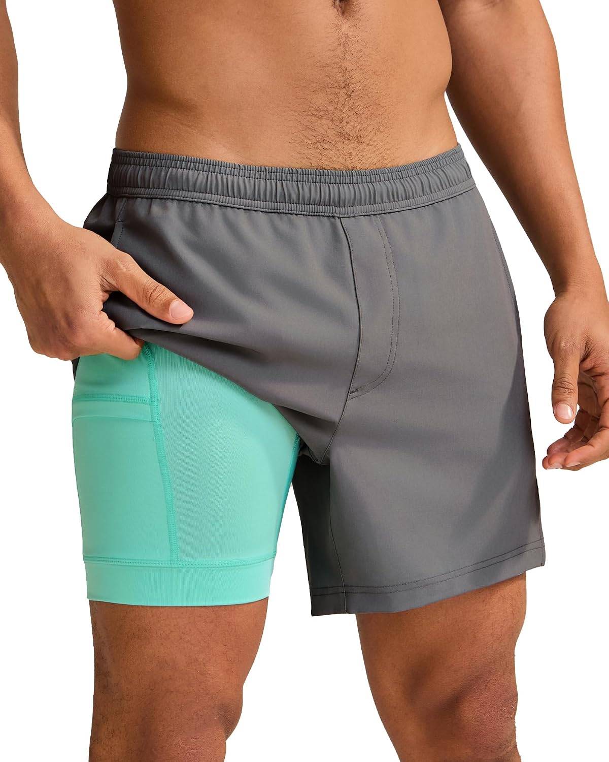 Detalle de maamgic 5" Gym Running Shorts 2-in-1