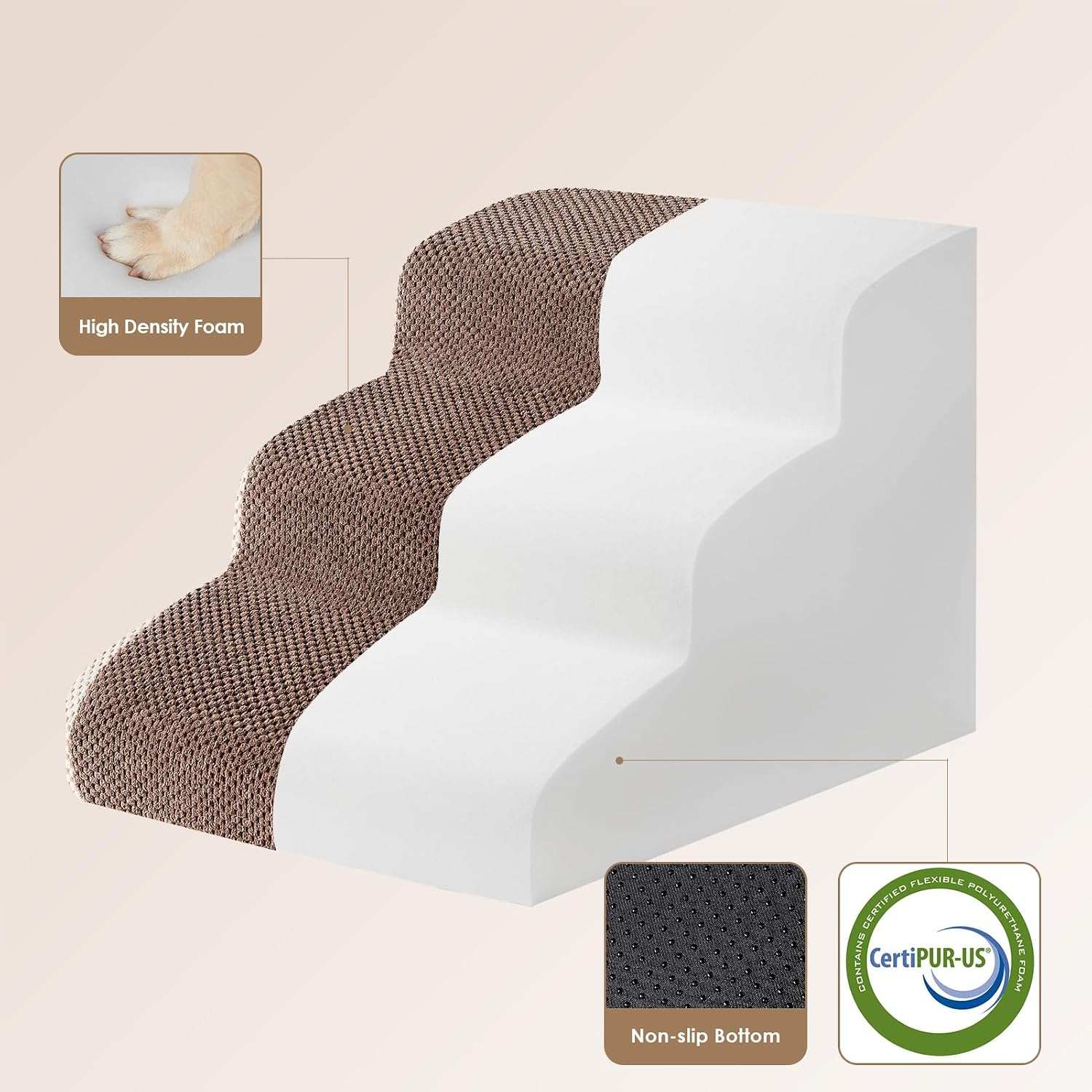 Detalle 2 de EHEYCIGA Hundetreppe 40 cm Hoch 🐾