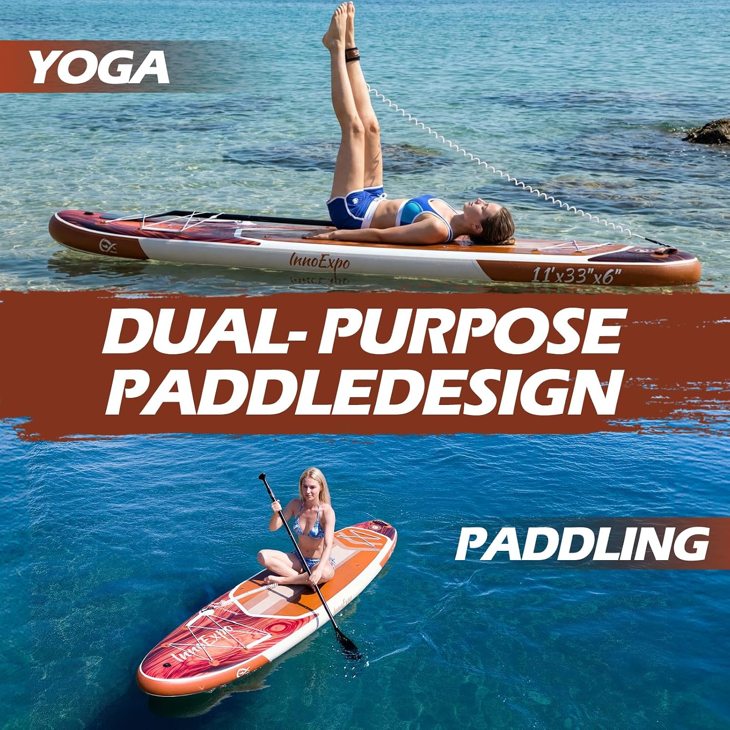 Thumbnail 6 de InnoExpo 11' Inflatable Stand Up Paddle Board with Premium Accessories