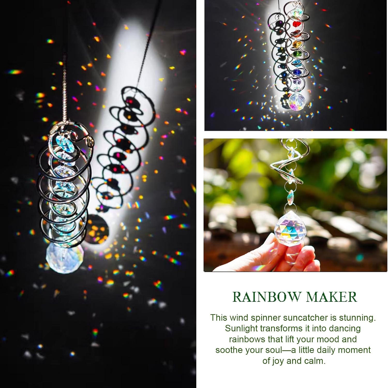 Detalle 2 de Sun Catcher Crystal 47 cm wind spinner