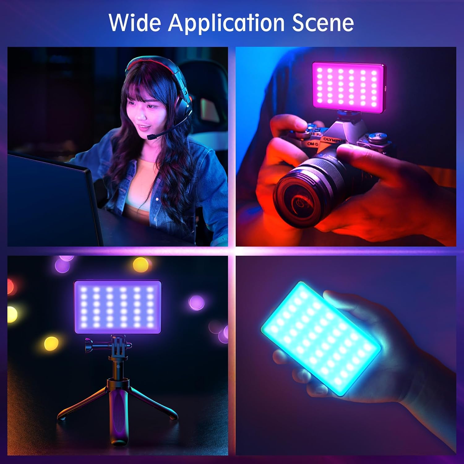Thumbnail 5 de SEAEYES RGB LED Videoleuchte 2500–9000K