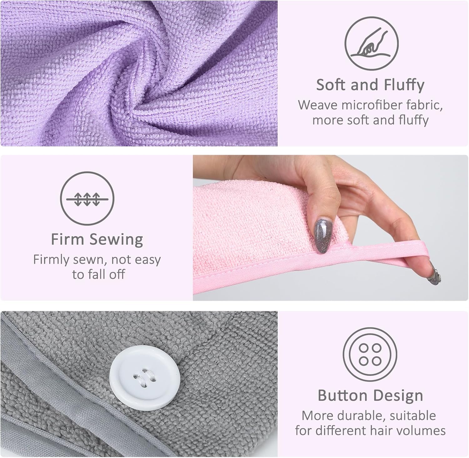 Thumbnail 2 de Microfiber Hair Towel 10x26 🧖♀