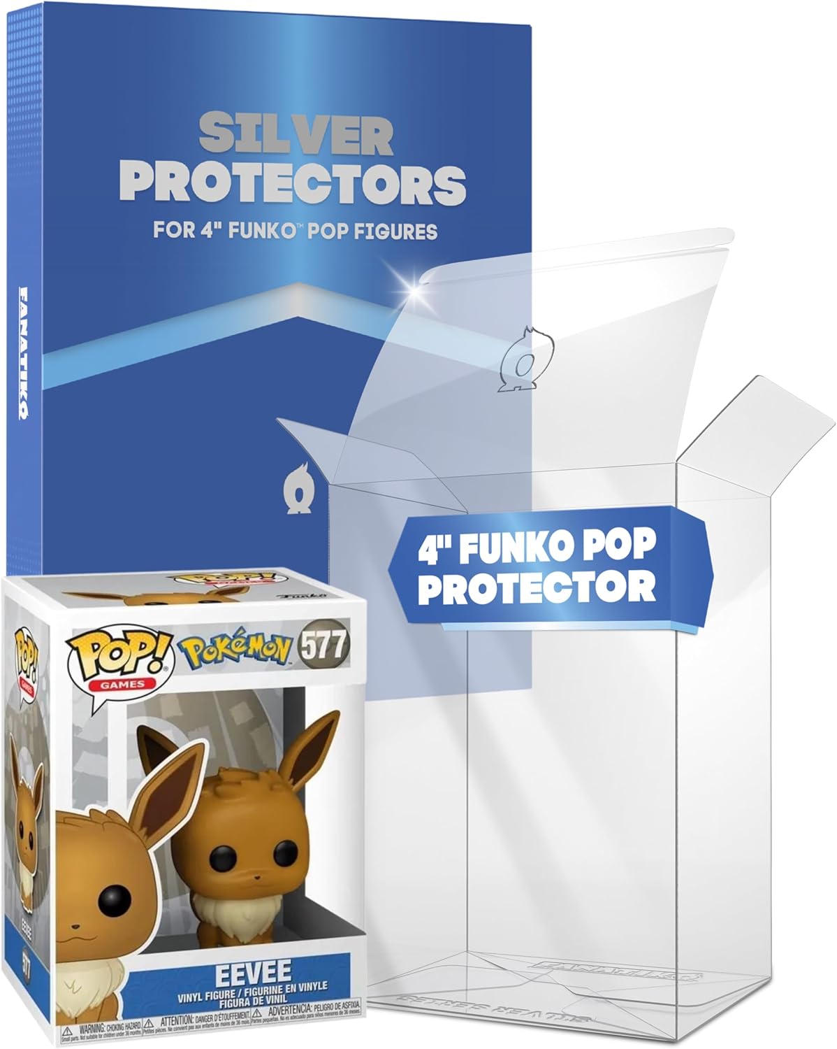 Confezione da 12 Protettori SILVER per Funko Pop 4'' – Protezione da 0,4 mm, mantenere incolumi i tuoi Funko
