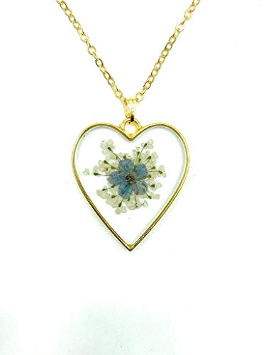 Thumbnail 6 de Cotswold Crafts By Emma Forget Me Not Pendant Necklace with Pressed Flowers