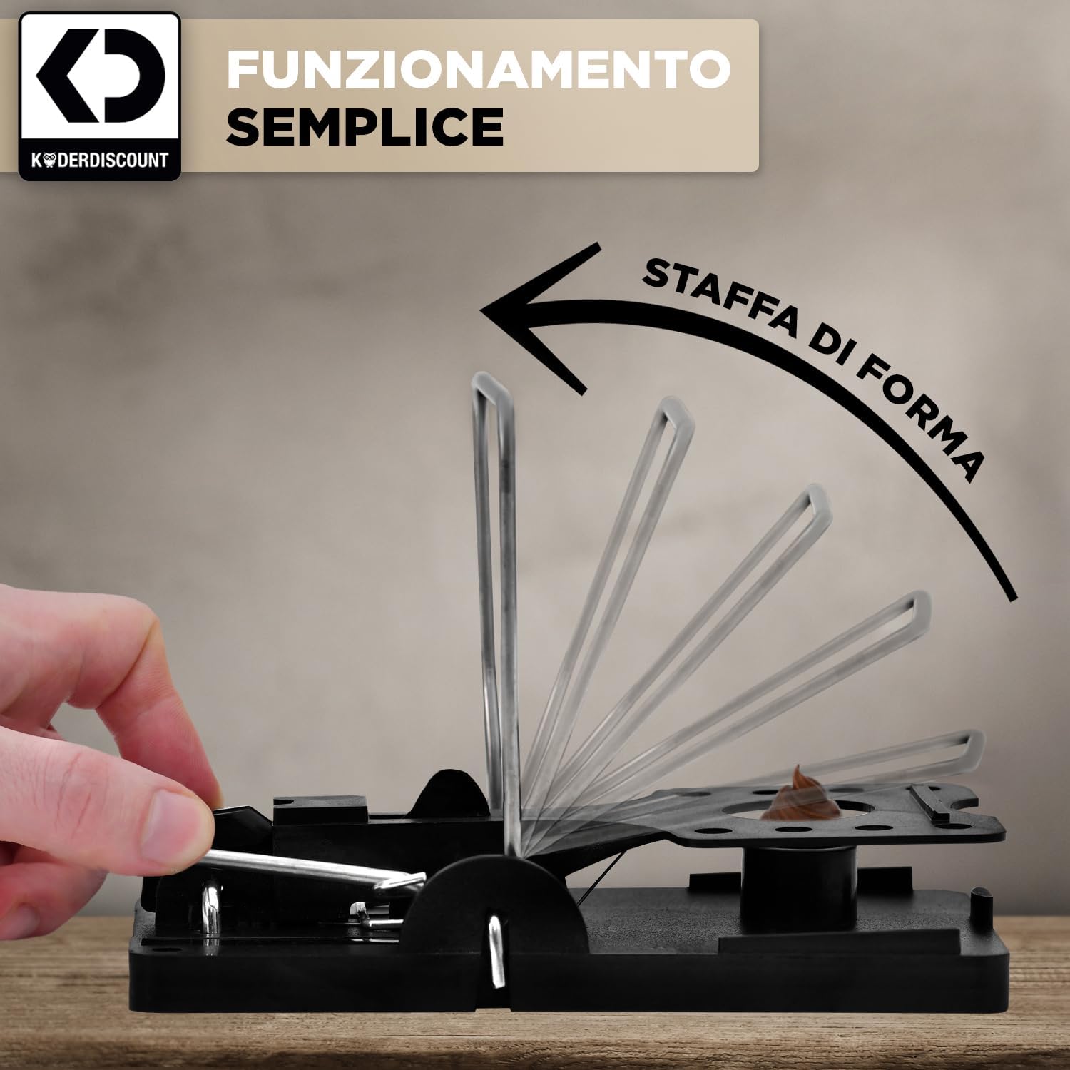 Detalle de Köder-Discount: 3 trappole professionali per ratti, riutilizzabili e senza veleno