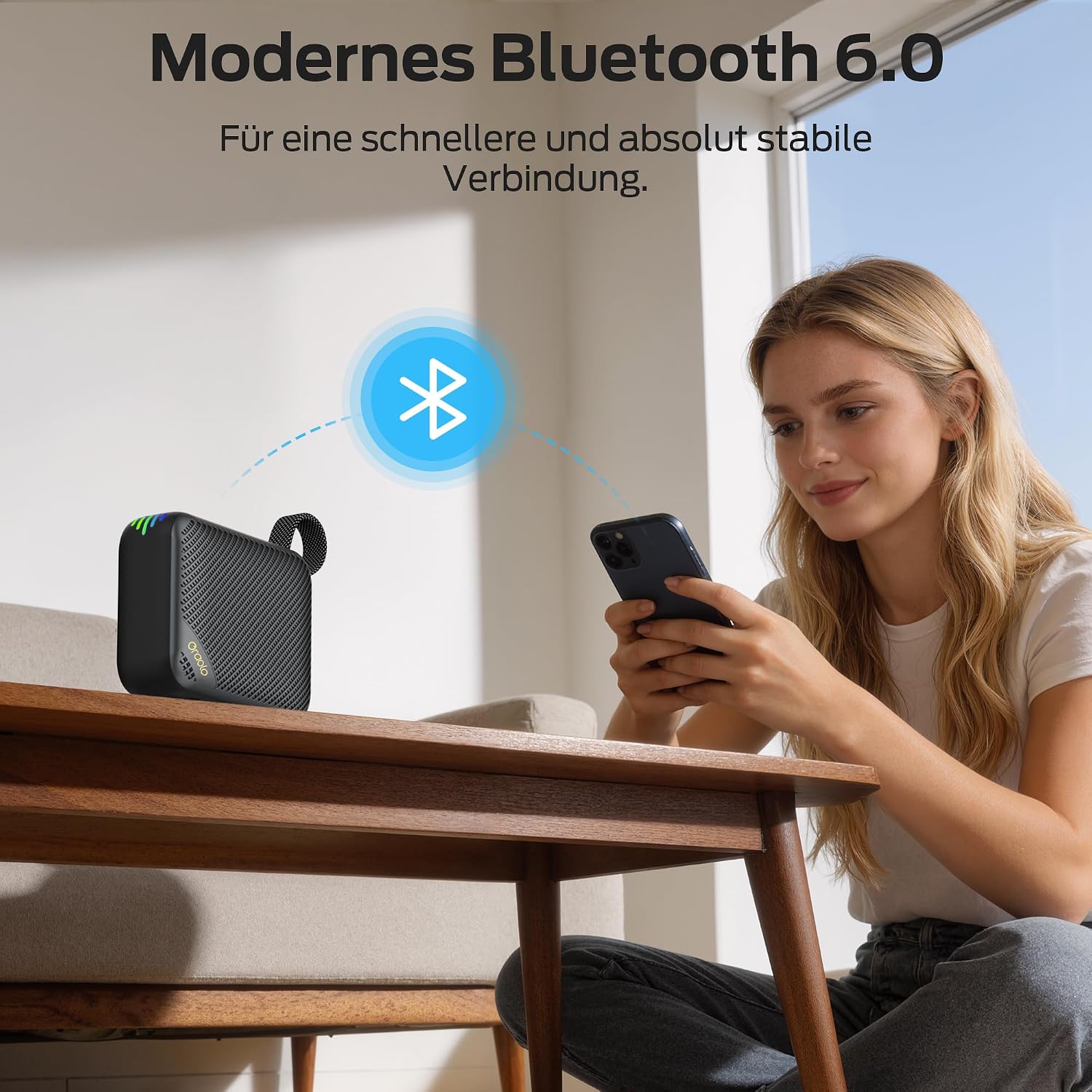 Thumbnail 5 de oraolo Tragbarer Bluetooth Lautsprecher Mini Speaker – IPX7, 20h Laufzeit, 6.0, TWS