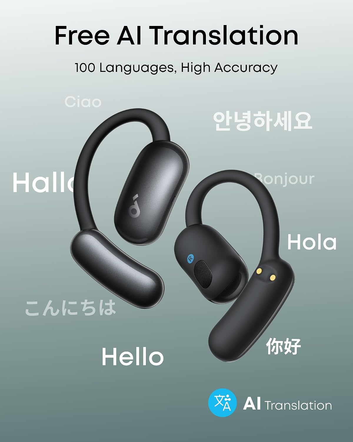 Detalle 2 de Soundcore AeroFit 2 Open-Ear Headphones 35H