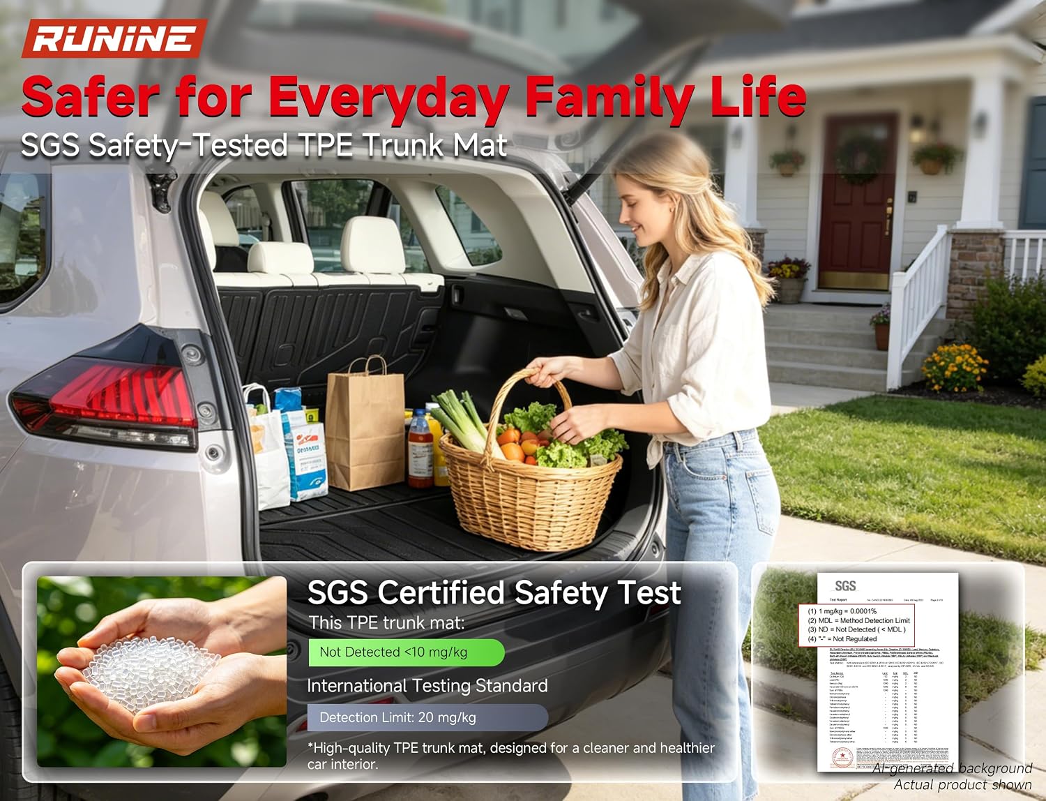 Thumbnail 5 de Runine Custom Floor Mats for Kia Sportage 2023–2026 (Not for Hybrid) — All-Weather Protection Set