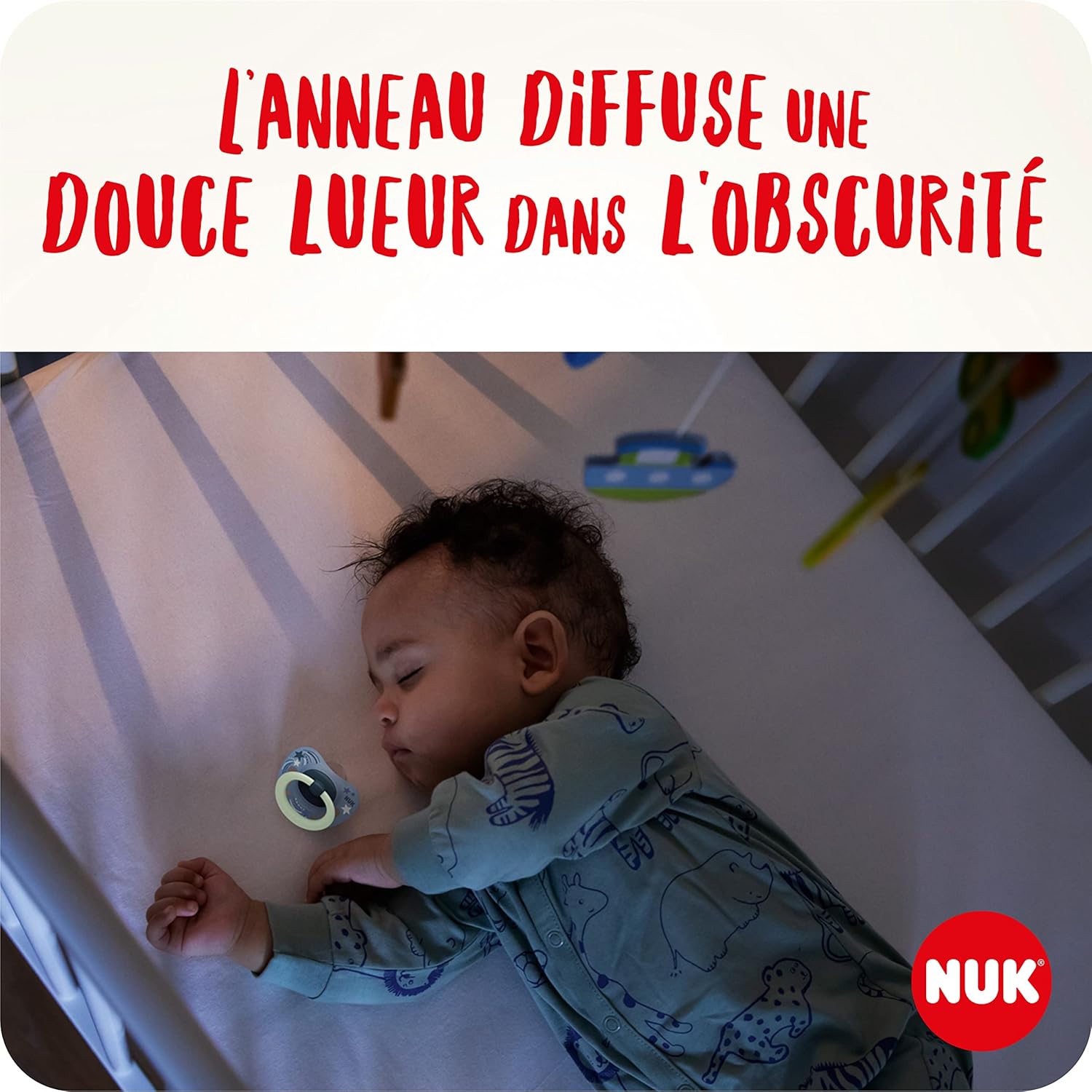 Thumbnail 1 de NUK Signature Day & Night – sucettes 6–18 mois en silicone, lot de 4 (forme cœur, phosphorescentes)