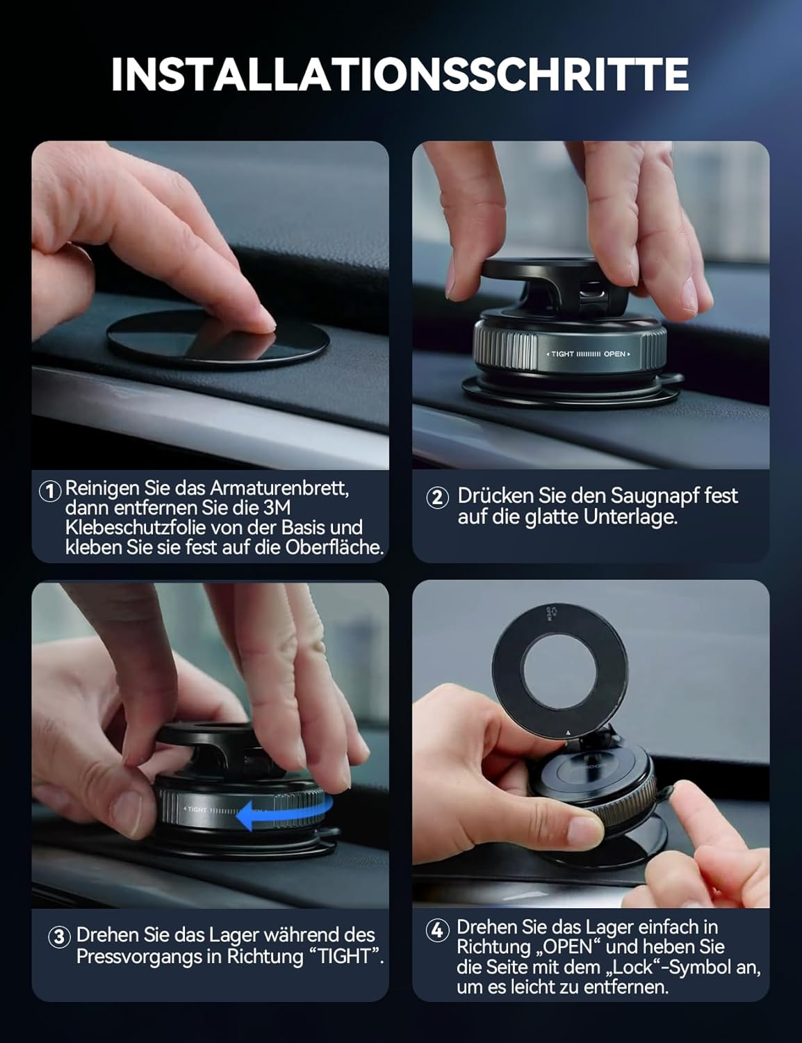 Thumbnail 4 de JOYROOM Vakuum Magsafe Autohalterung 360°