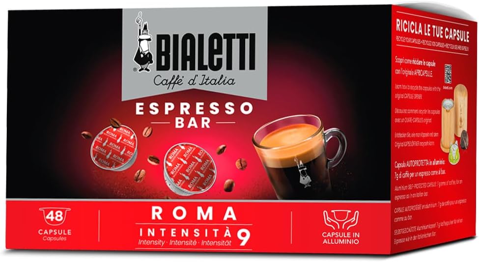 Thumbnail 5 de Bialetti Caffè d'Italia Napoli Intensità 10 – Box 48 Capsule, Alluminio, Compatibili con Macchine Bialetti