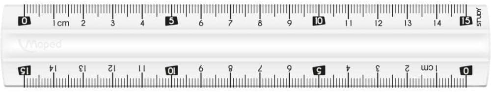 Thumbnail 1 de Righello Study infrangibile trasparente da 15 cm