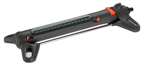 Detalle de Gardena Viereckregner AquaZoom M – Bewässerung von 9–250 m², Reichweite 3–18 m, Sprengweite 3–14 m