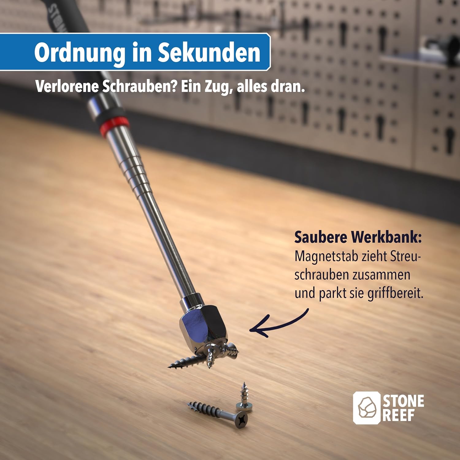 Thumbnail 4 de Teleskopischer Magnetheber Edelstahl 18–77 cm