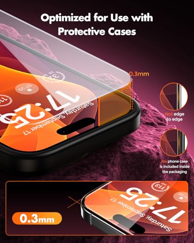 Thumbnail 4 de UNBREAKcable iPhone 16 Screen Protector 3-Pack