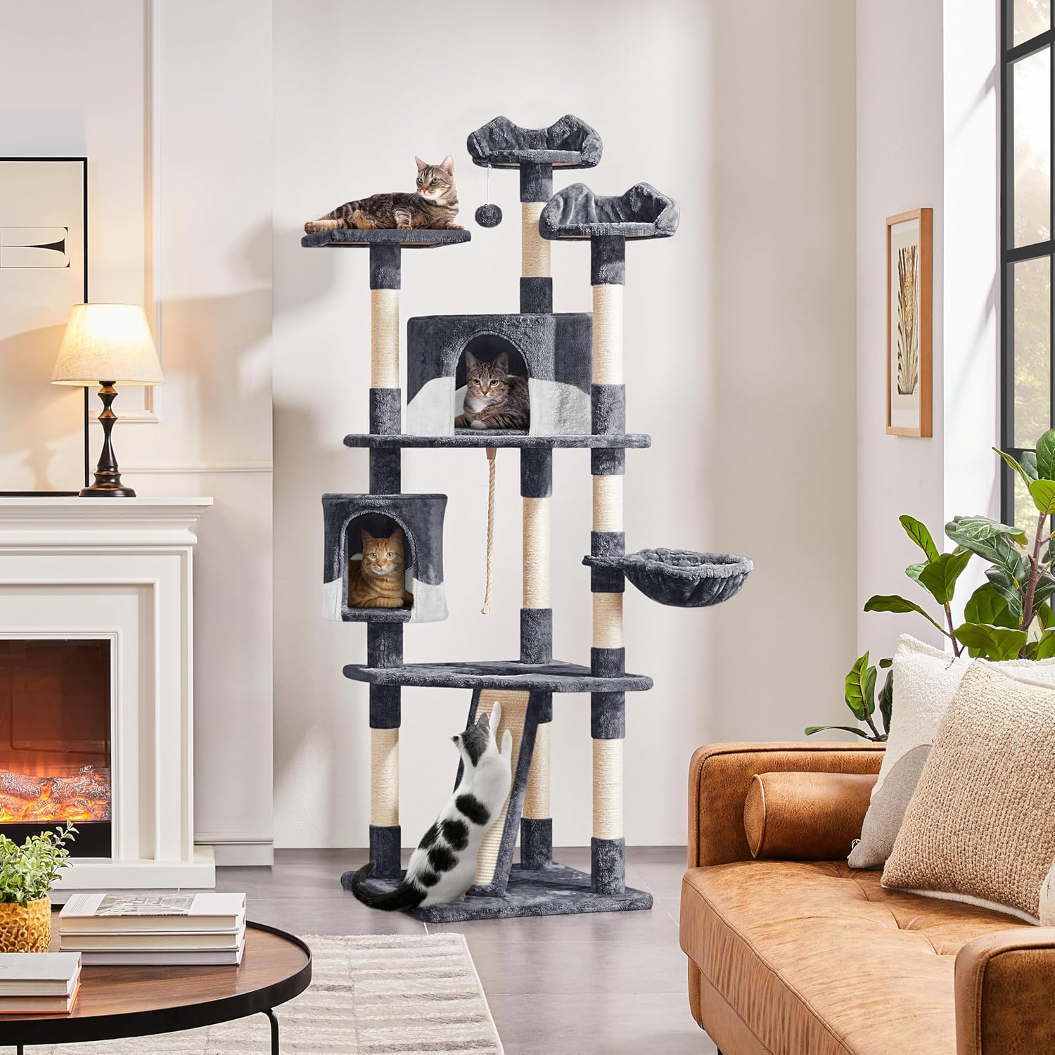Detalle 2 de Yaheetech Cat Tree, 79-Inch