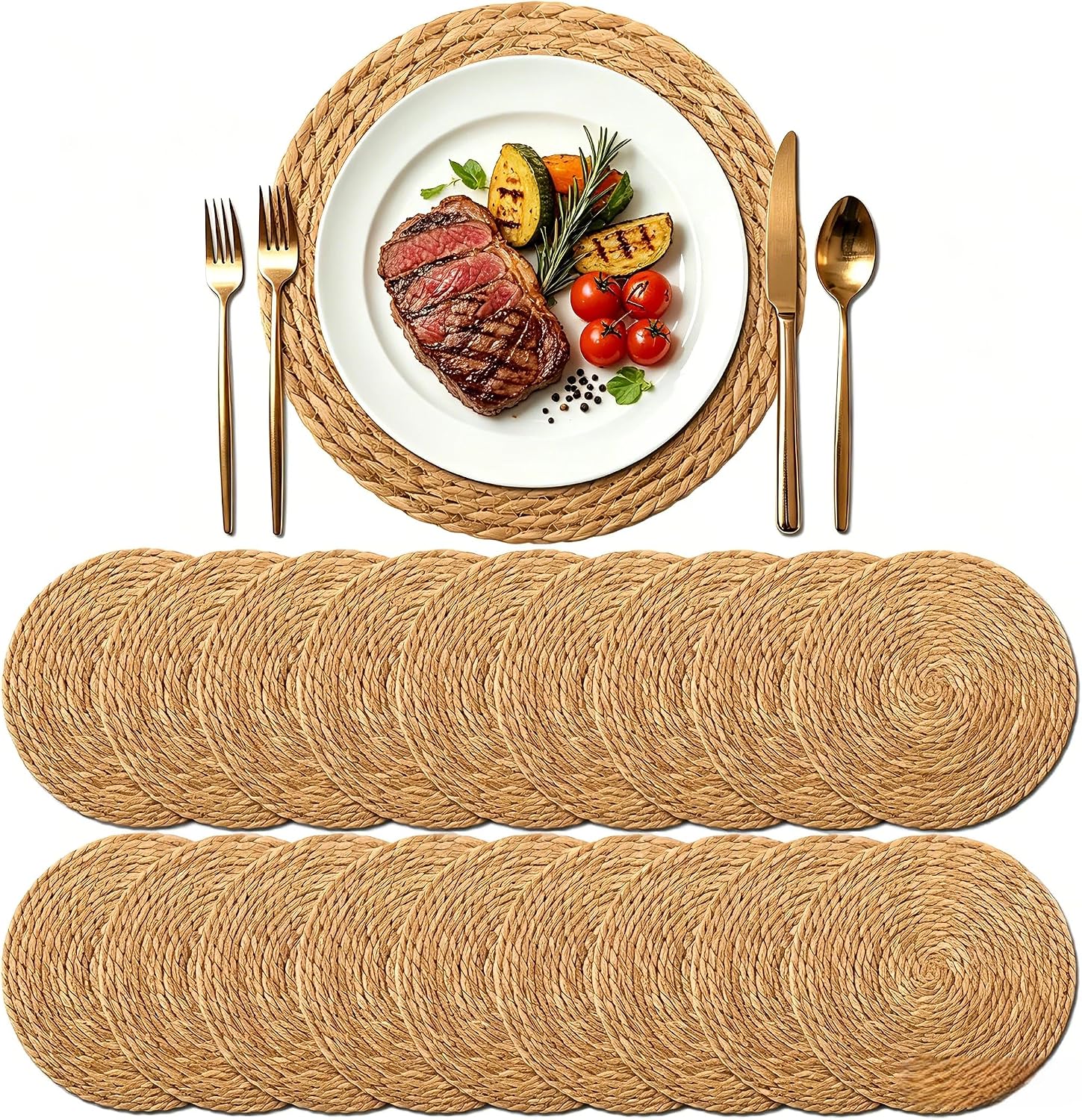 Detalle de XOHUYD Woven Placemats, 13.8-Inch