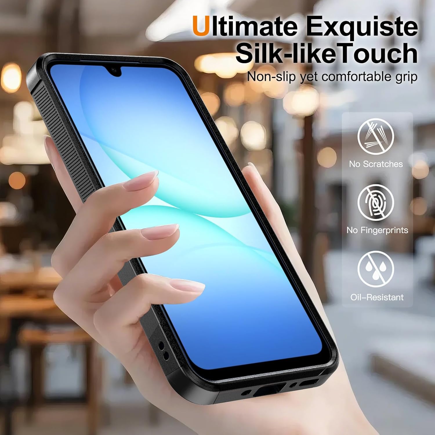 Thumbnail 6 de Ezanmull for Samsung Galaxy A17 5G Case with Military Grade Protection (Black) + Glass Screen & Camera Lens Protectors
