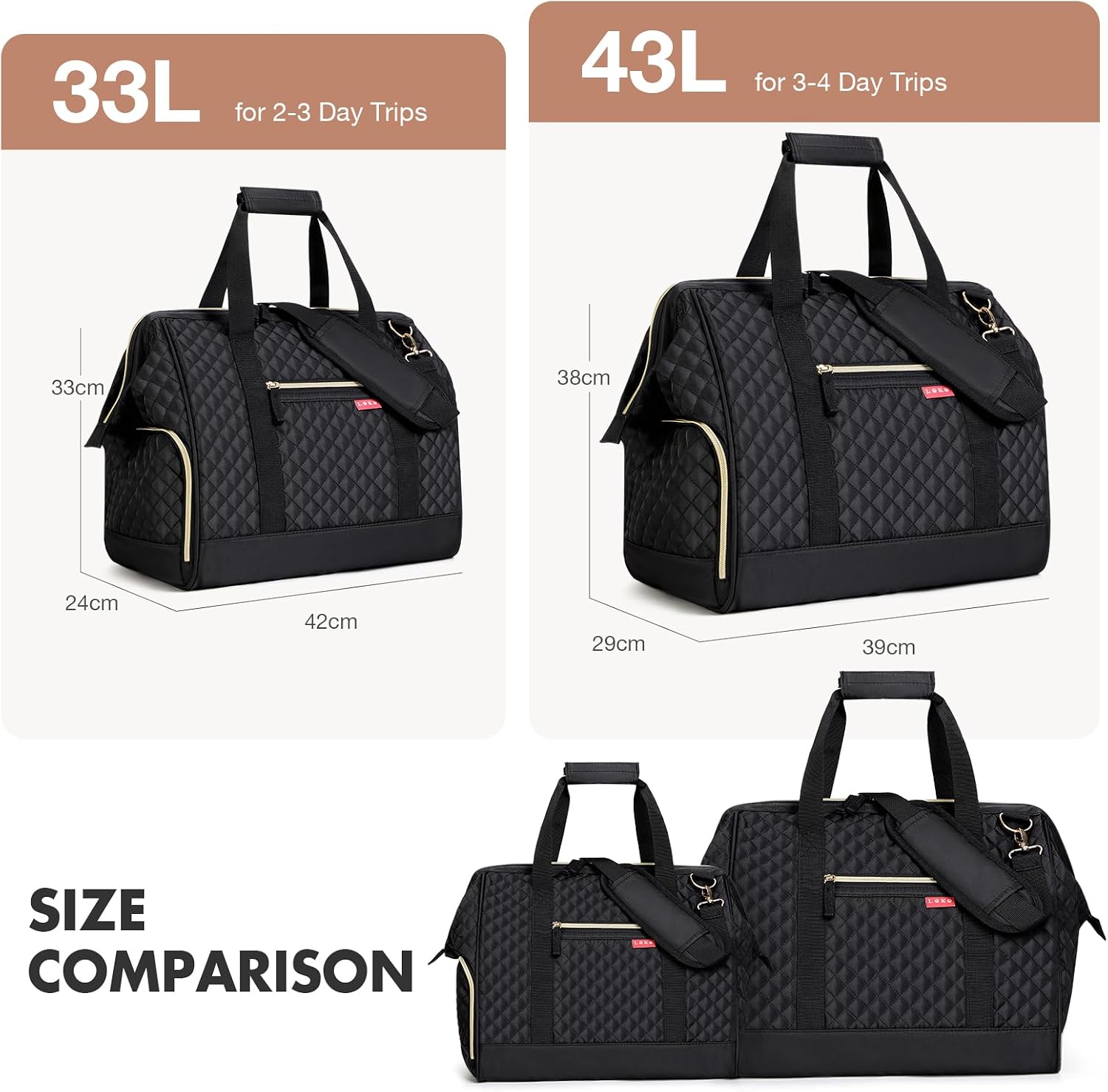 Thumbnail 2 de Lekesky Weekend Overnight Bag 45L duffle