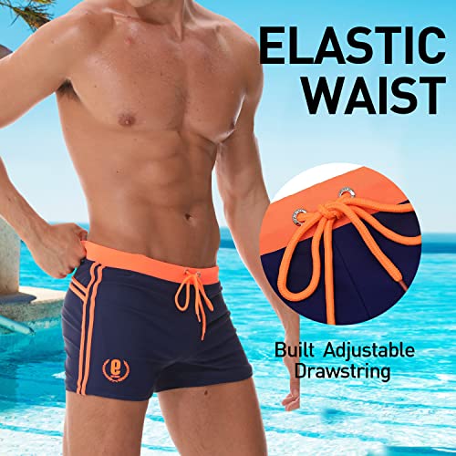 Thumbnail 3 de Arcweg Maillot de Bain Homme Boxer avec Doublure et Cordon de Serrage Réglable – Bleu Marine (EU L)