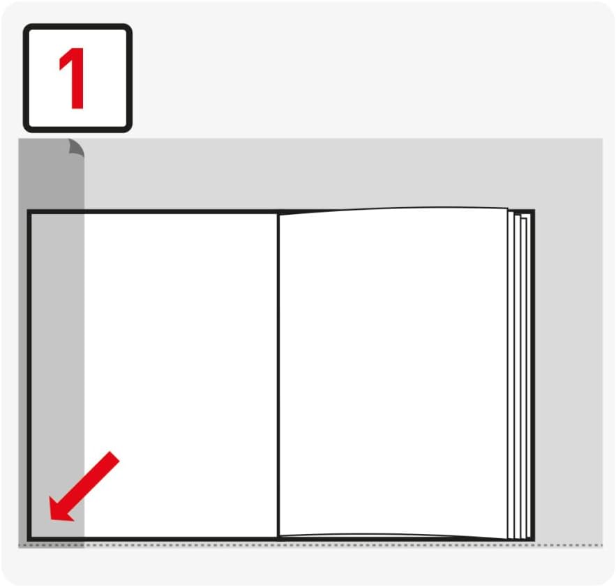 Detalle de Herlitz 50014750 Buchumschlag easy cover – transparente Hülle für Schulbücher, 5 Stück, flexibel 58,5 × 34 cm
