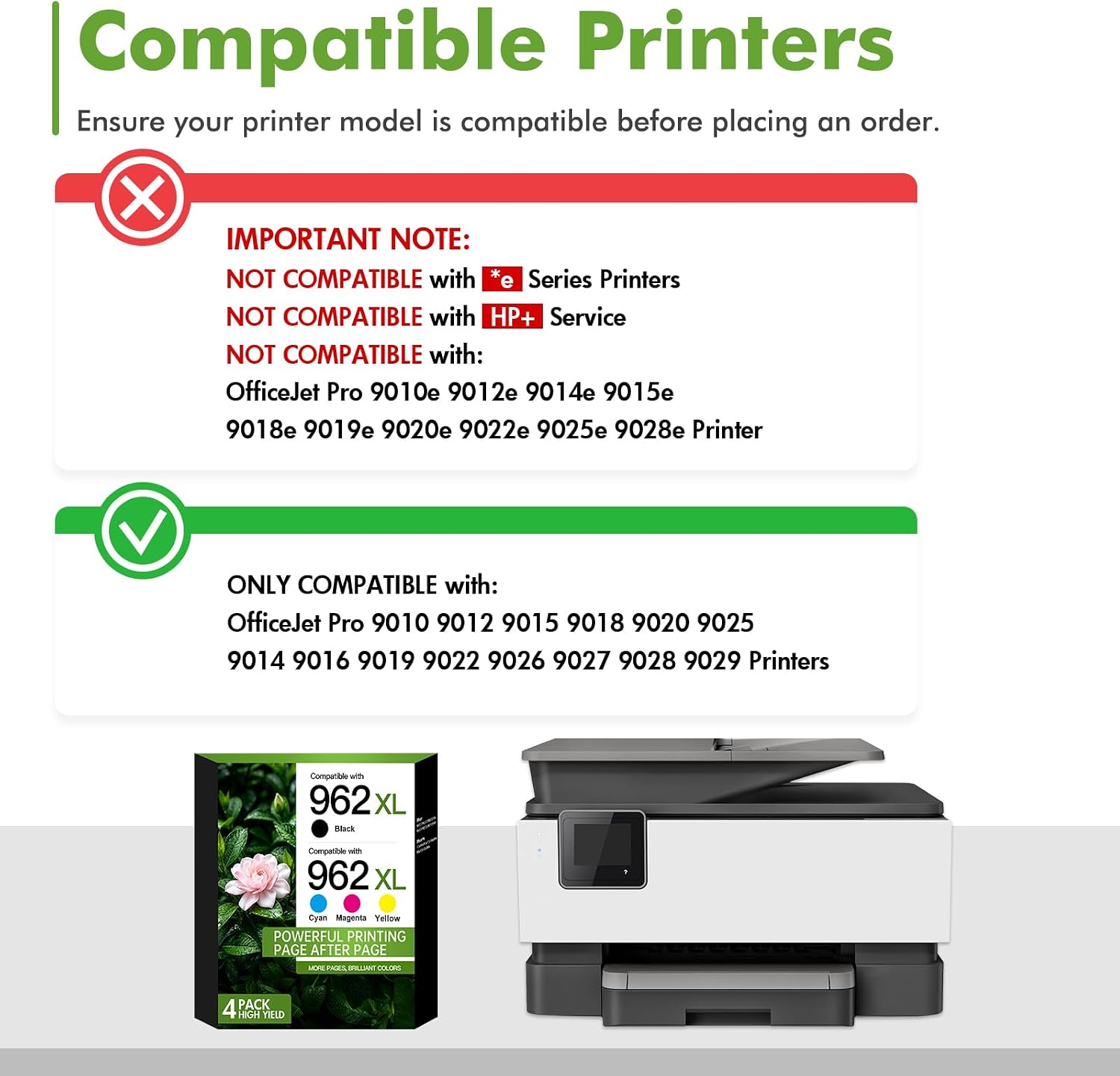 Detalle de 962XL Compatible Ink Cartridges, 4-Pack