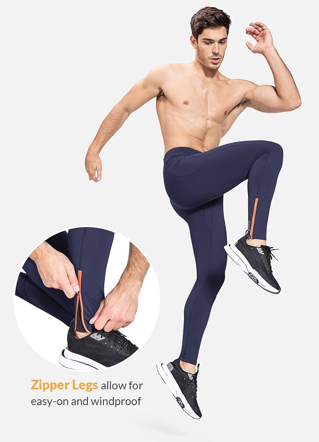 Thumbnail 4 de baleaf Men’s Thermal Running Leggings with Pockets 🏃